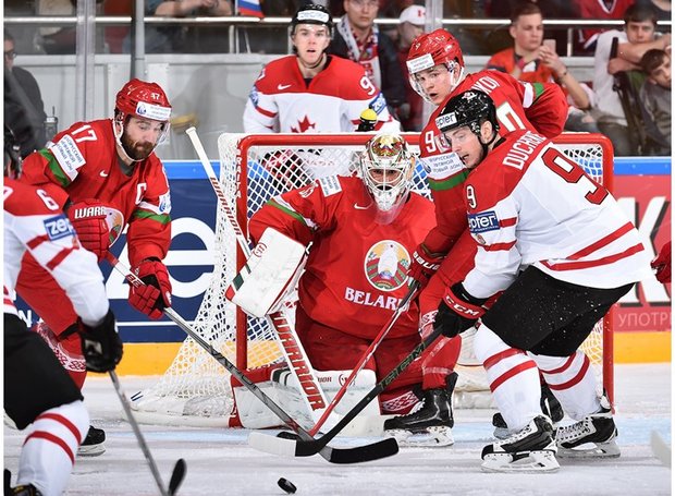 Белорусские хоккеисты крупно проиграли Канаде на ЧМ