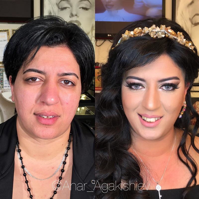 стилист делает женщин моложе на десятки лет при помощи макияжа