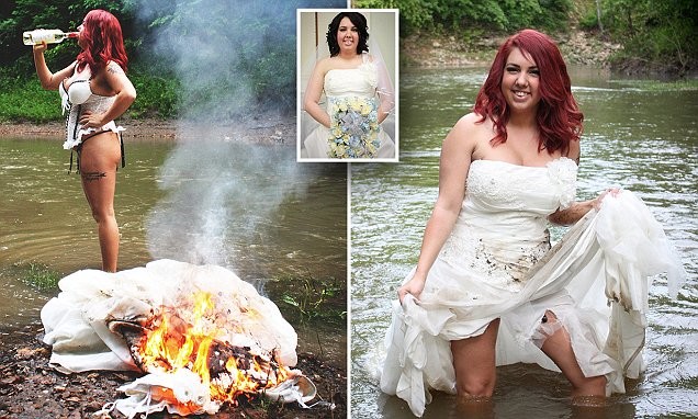 Девушка полностью уничтожила свое свадебное платье
