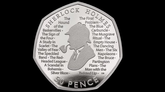 В Великобритании отчеканили монету с изображением Шерлока Холмса