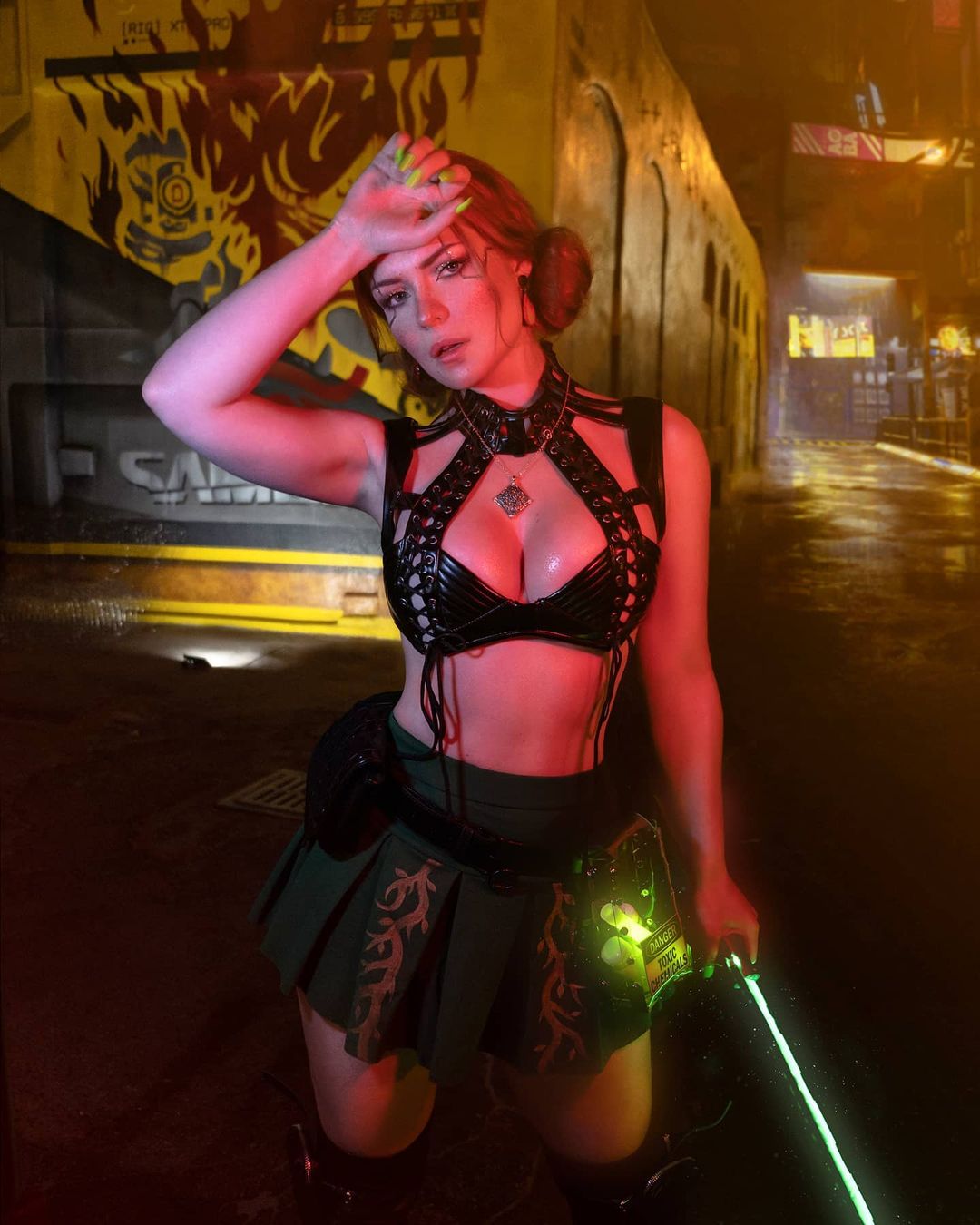 Cyberpunk cosplay girl фото 40