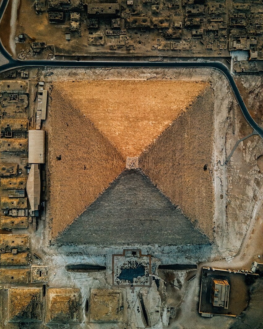 Что, на самом деле, сейчас на вершине пирамиды Хеопса, крупным планом (6 фото)