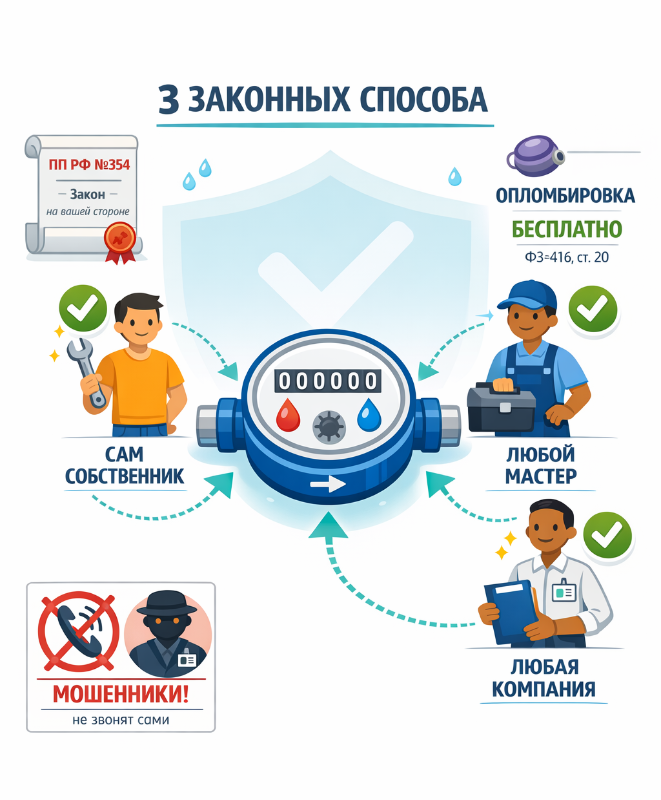 Кто имеет право ставить счетчики на воду Кто имеет право ставить счетчики на воду