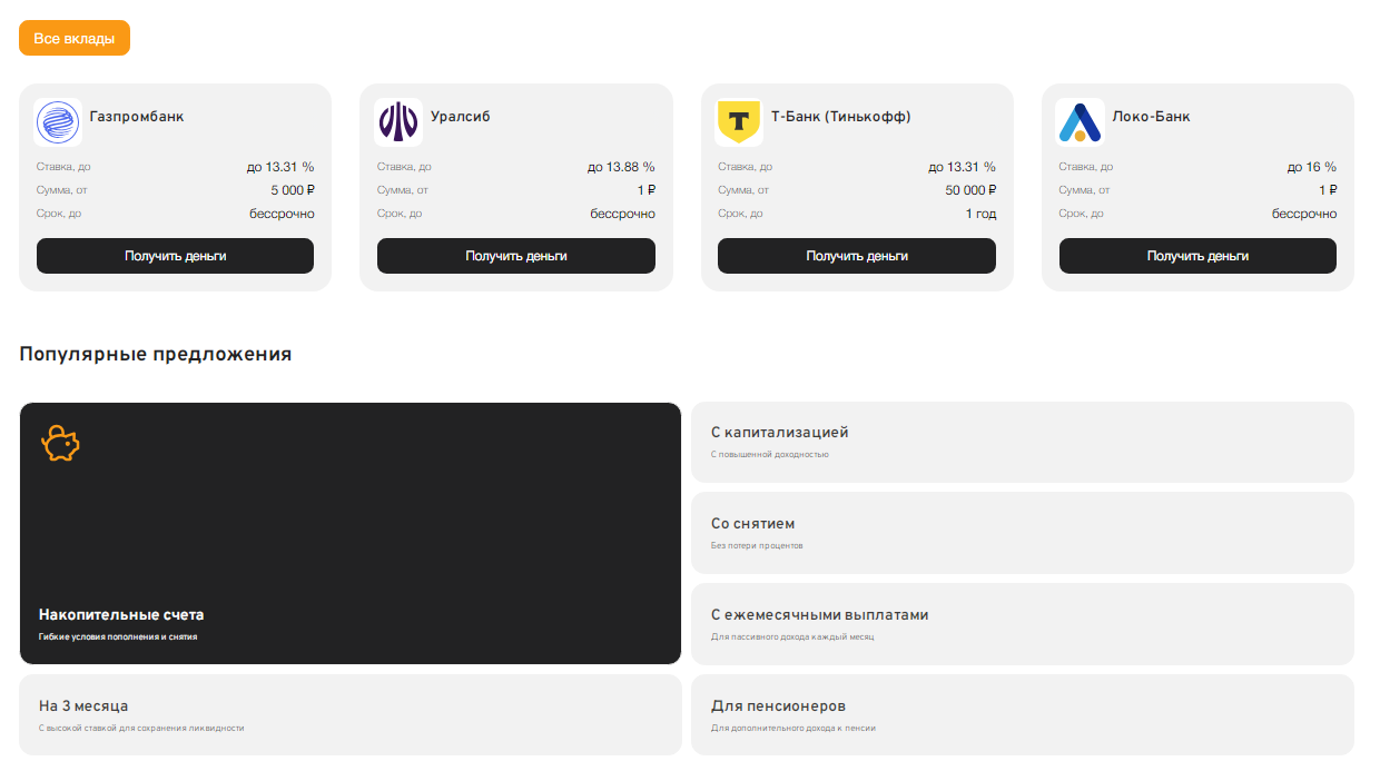 Банковские вклады под проценты: лучшие предложения 2026 Банковские вклады под проценты: лучшие предложения 2026